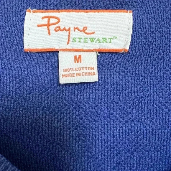 Payne Stewart Men's Golf Sweater Pullover Check Plaid Pattern Size Medium - Picture 4 of 5